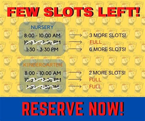 few slots left meaning